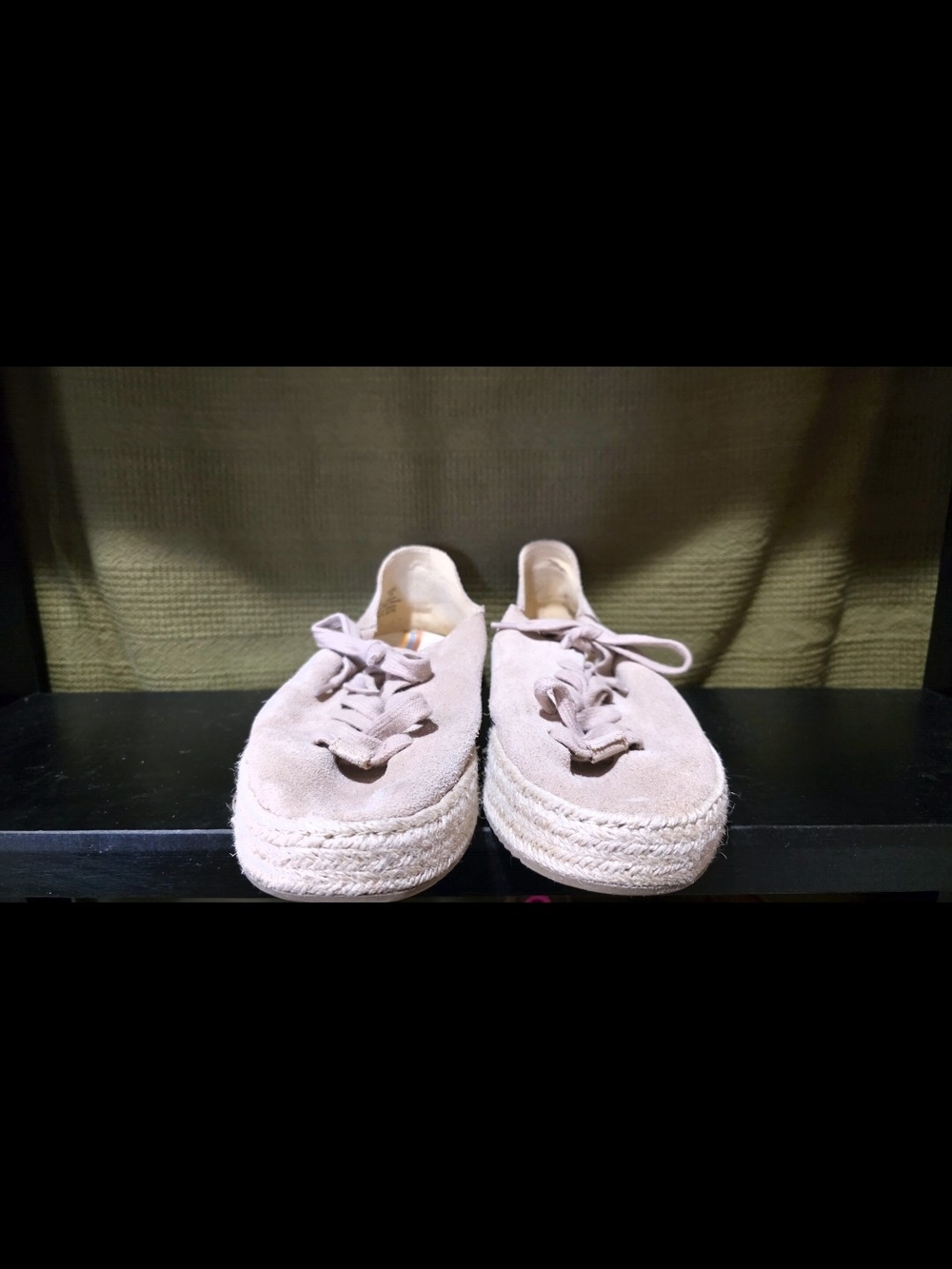 Sam Edelman Beige Suede Platform Lace-Up Sneakers